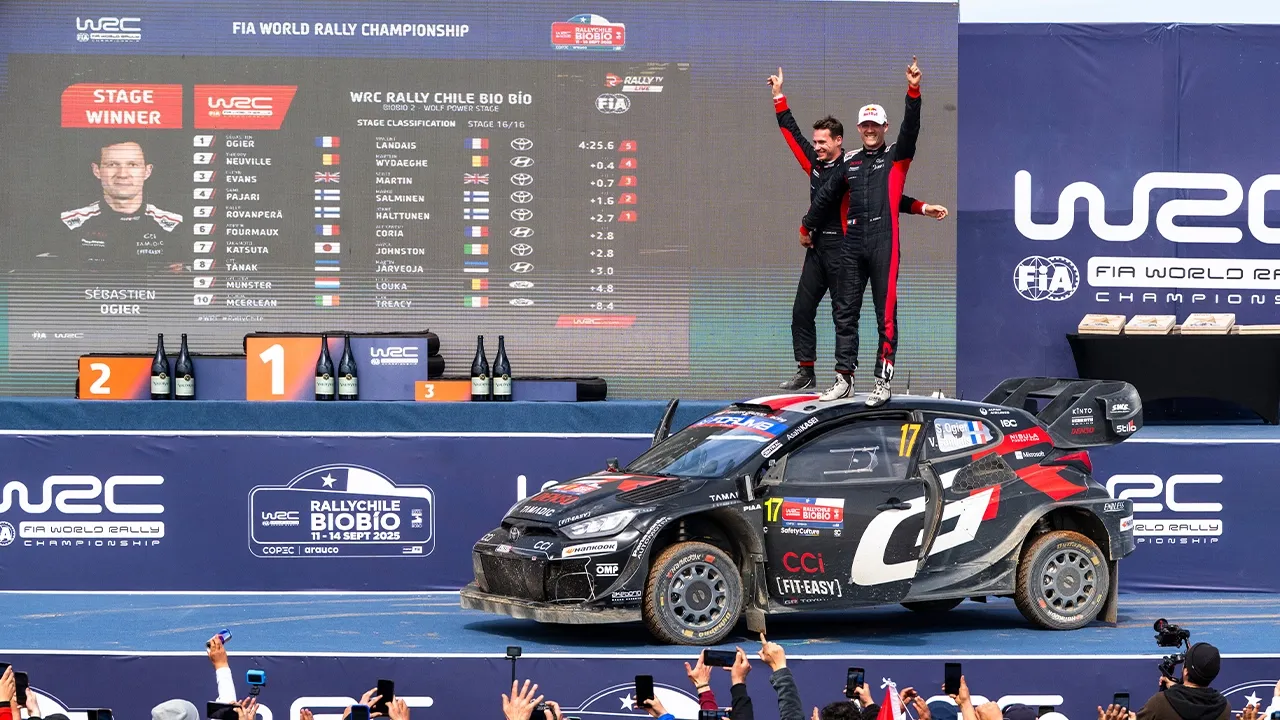 Toyota'nın Şampiyonu Ogier, Şili Rallisi'nde Zirveye Yerleşti